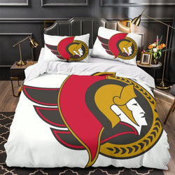 Ottawa Senators Bedding Set Quilt Duvet Cover Without Filler (Online Order Only)