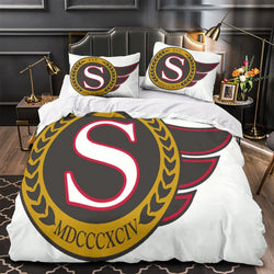 Ottawa Senators Bedding Set Quilt Duvet Cover Without Filler (Online Order Only)