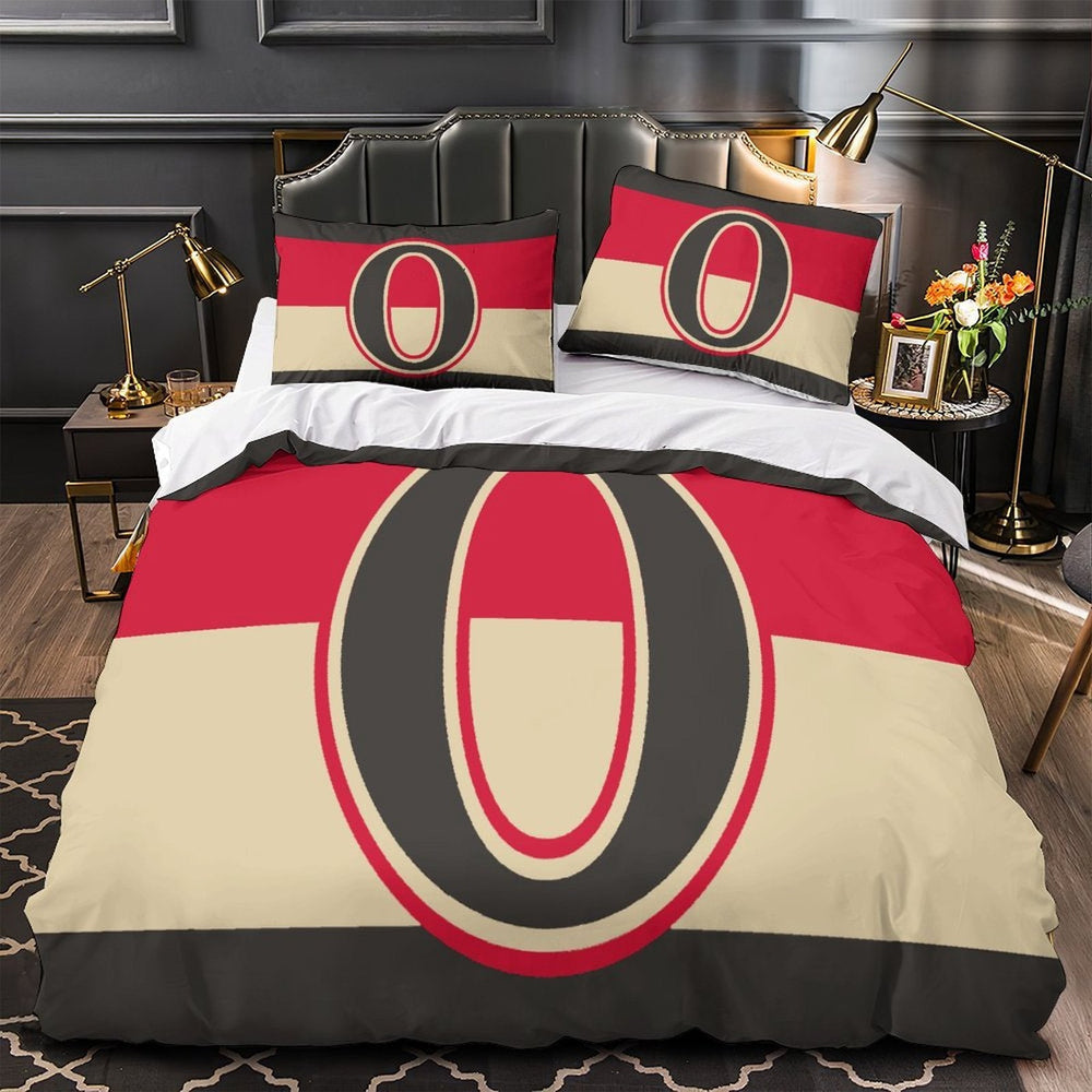 Ottawa Senators Bedding Set Quilt Duvet Cover Without Filler (Online Order Only)