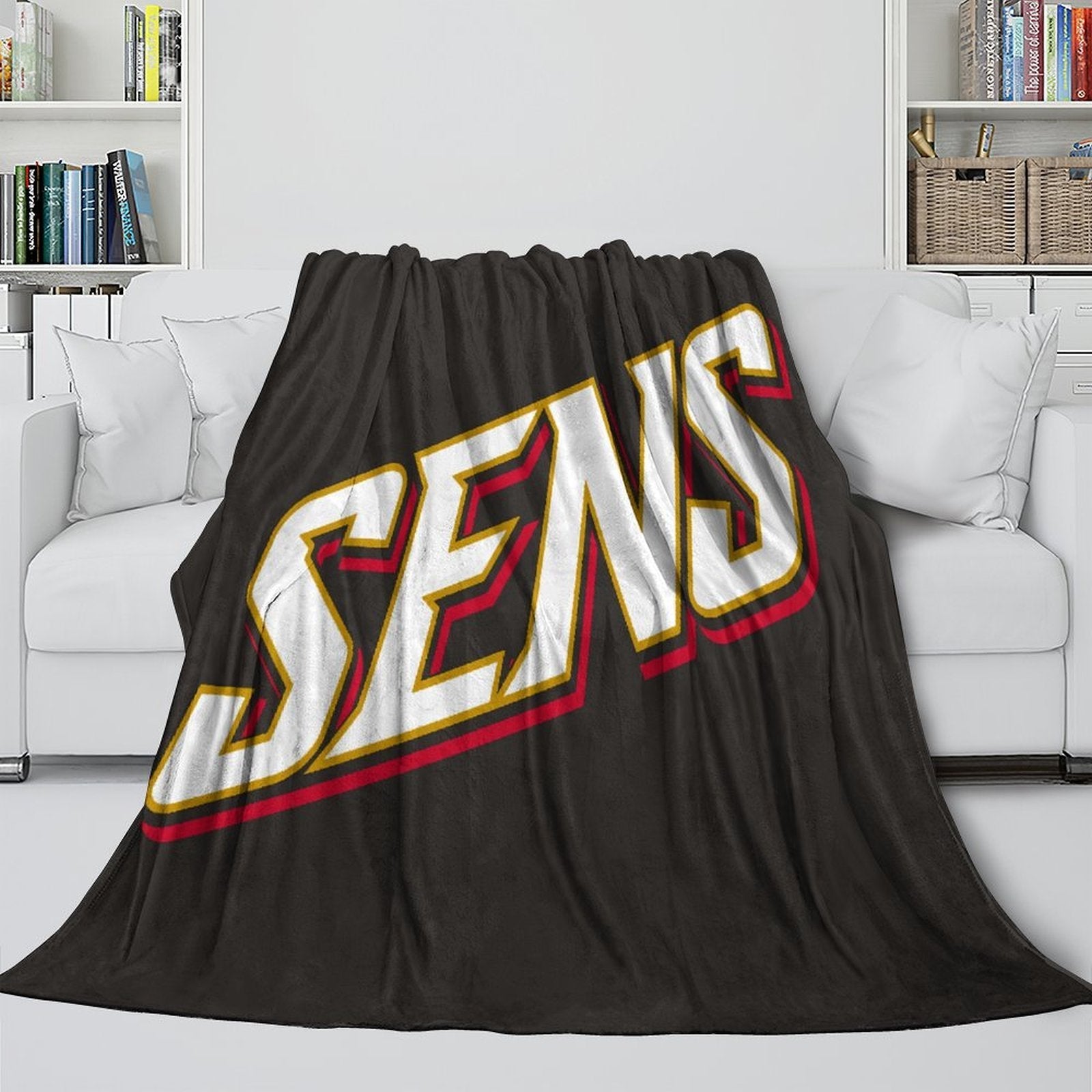 Ottawa Senators Blanket Flannel Throw Kids Room Decoration (Online Order Only)