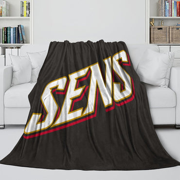 Ottawa Senators Blanket Flannel Throw Kids Room Decoration (Online Order Only)