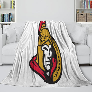 Ottawa Senators Blanket Flannel Throw Kids Room Decoration (Online Order Only)