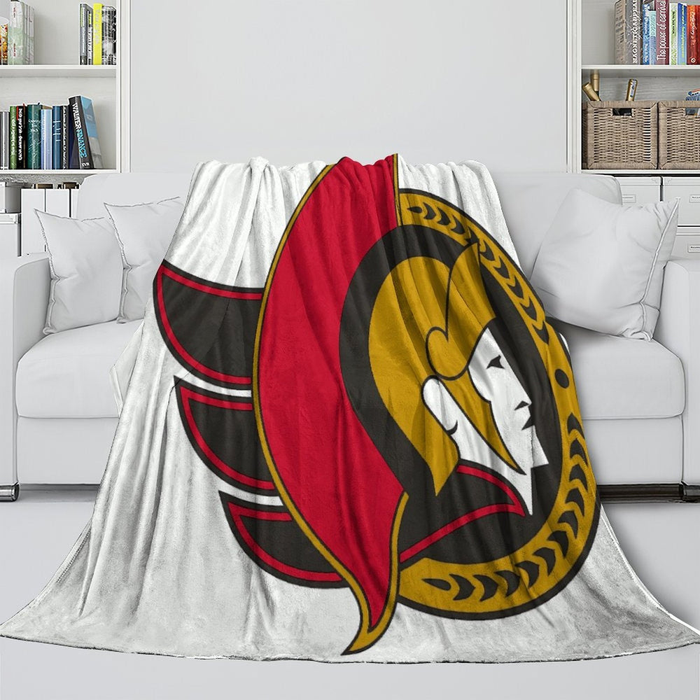 Ottawa Senators Blanket Flannel Throw Kids Room Decoration (Online Order Only)