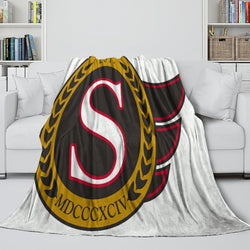 Ottawa Senators Blanket Flannel Throw Kids Room Decoration (Online Order Only)