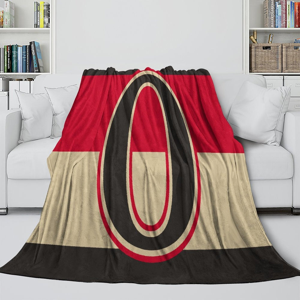 Ottawa Senators Blanket Flannel Throw Kids Room Decoration (Online Order Only)
