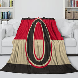 Ottawa Senators Blanket Flannel Throw Kids Room Decoration (Online Order Only)