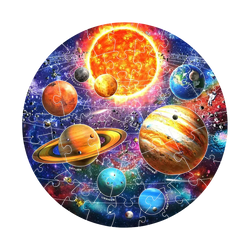 Outer Space 58 Piece Giant Floor Round Jigsaw Puzzles Eurographics