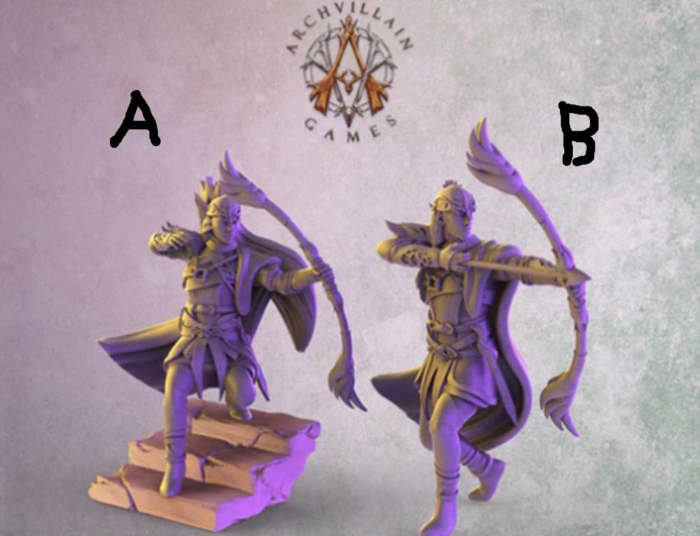 3D Printed Archvillain Games The Sun Elves of Sol Sylvaine Elven Outstriders 28 32mm D&D (Online Only)
