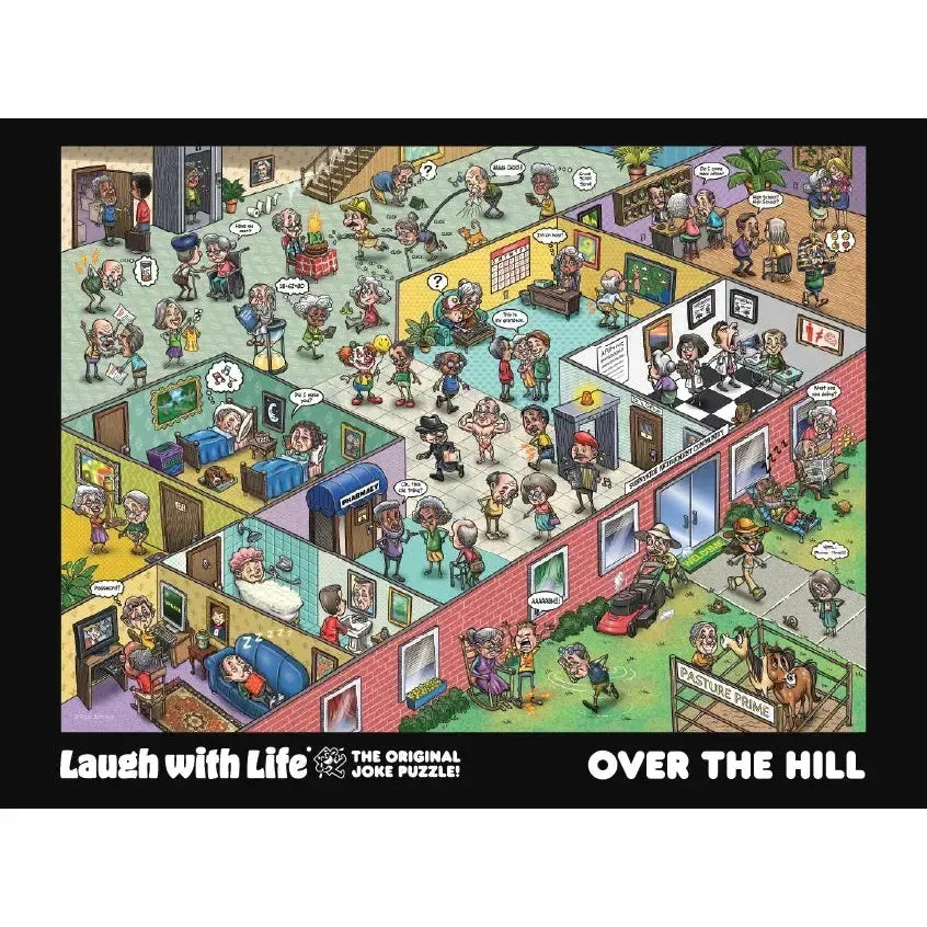 Over the Hill "Laugh with Life" 1000 Piece Jigsaw Puzzle Livuzzle