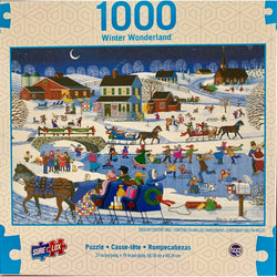 Over the River Winter Wonderland 1000 Piece Jigsaw Puzzle Sure Lox (ONLINE ORDER ONLY)