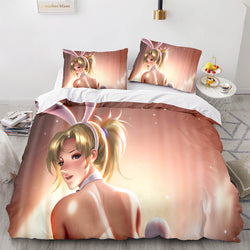 Overwatch Cosplay 3 Piece Bedding Sets Quilt Covers Without Filler (Online Order Only)