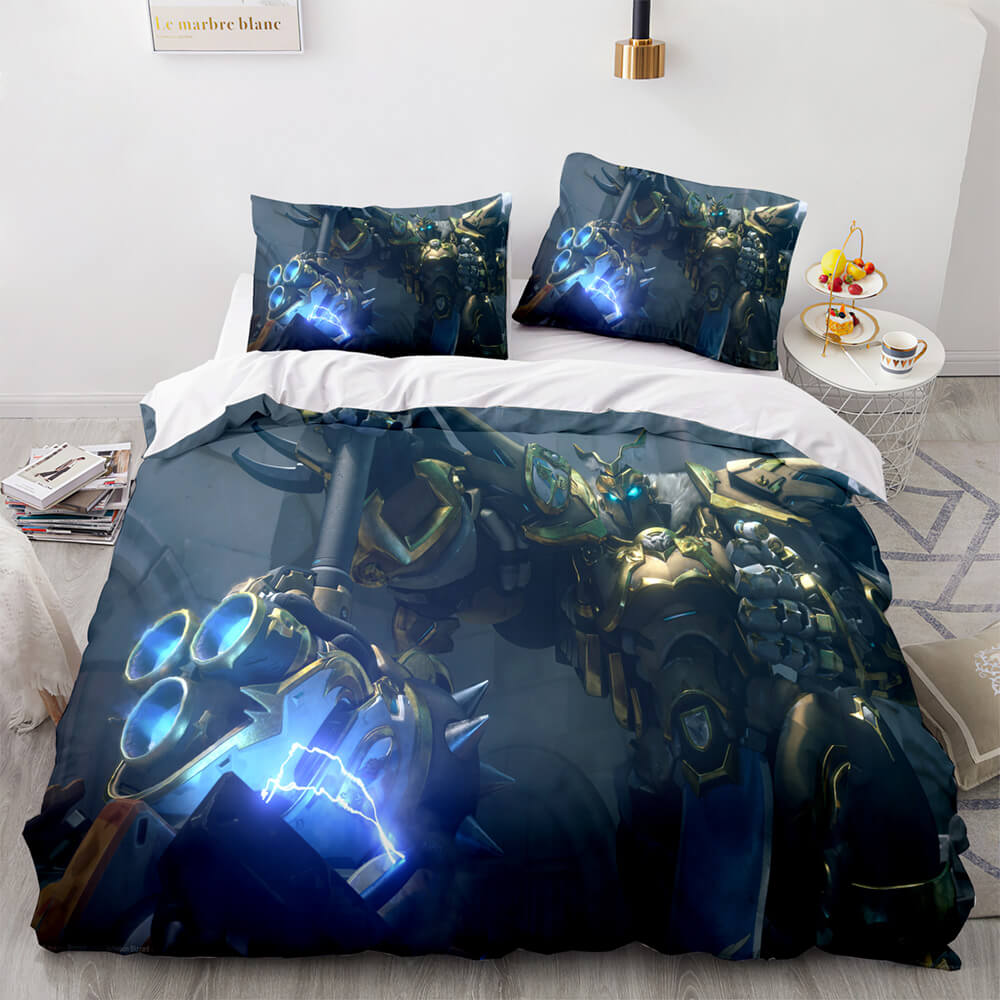 Overwatch Cosplay 3 Piece Bedding Sets Quilt Covers Without Filler (Online Order Only)