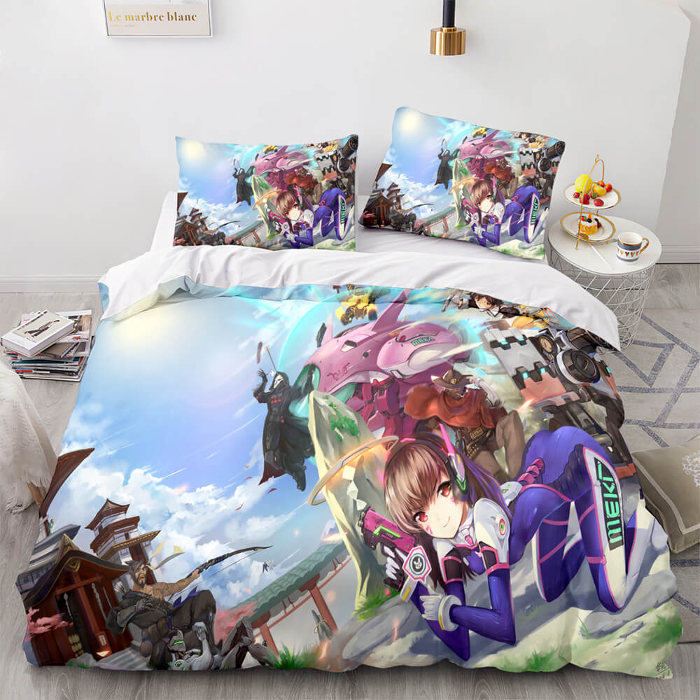 Overwatch Cosplay 3 Piece Bedding Sets Quilt Covers Without Filler (Online Order Only)