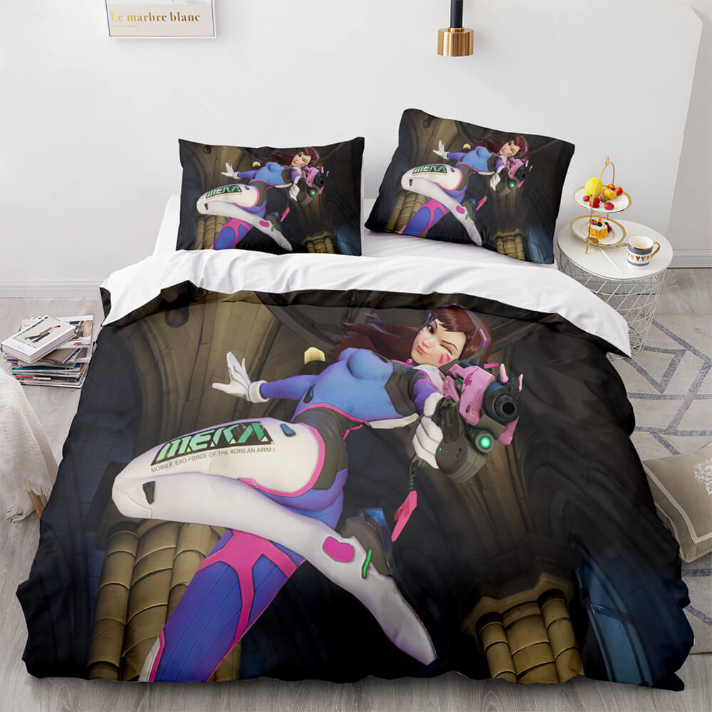 Overwatch Cosplay 3 Piece Bedding Sets Quilt Covers Without Filler (Online Order Only)