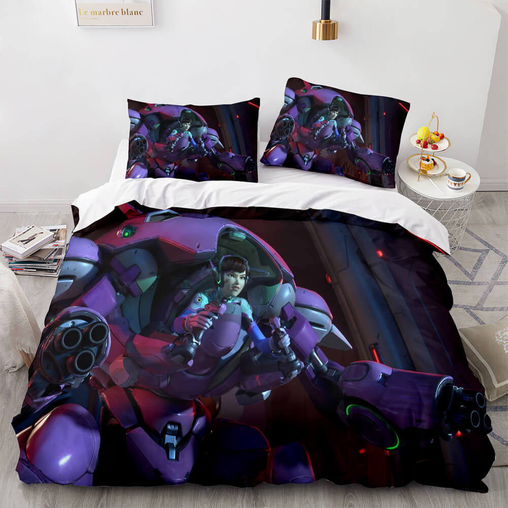 Overwatch Cosplay 3 Piece Bedding Sets Quilt Covers Without Filler (Online Order Only)