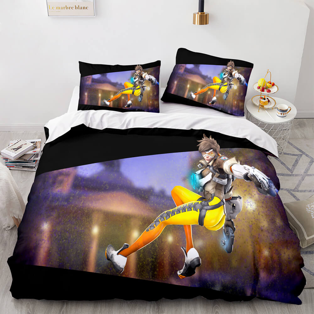 Overwatch Cosplay 3 Piece Bedding Sets Quilt Covers Without Filler (Online Order Only)