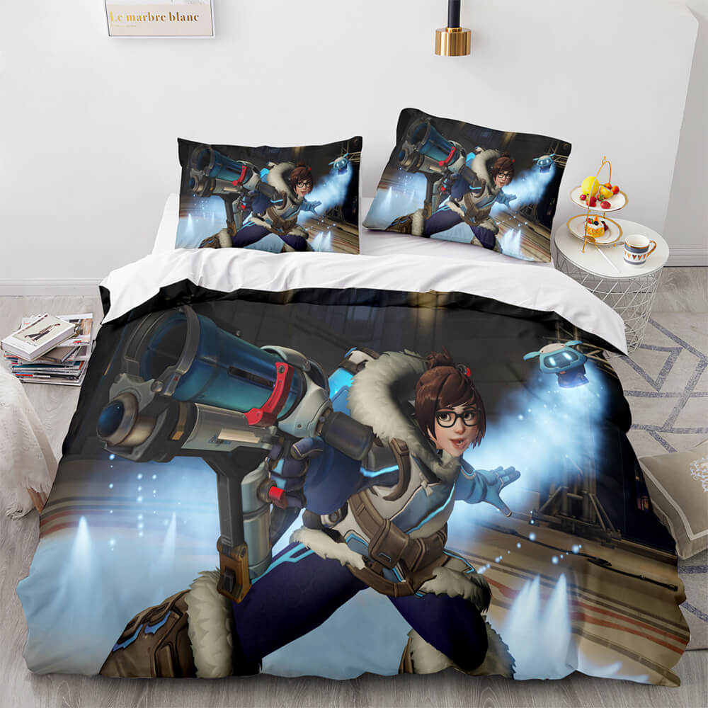 Overwatch Cosplay 3 Piece Bedding Sets Quilt Covers Without Filler (Online Order Only)