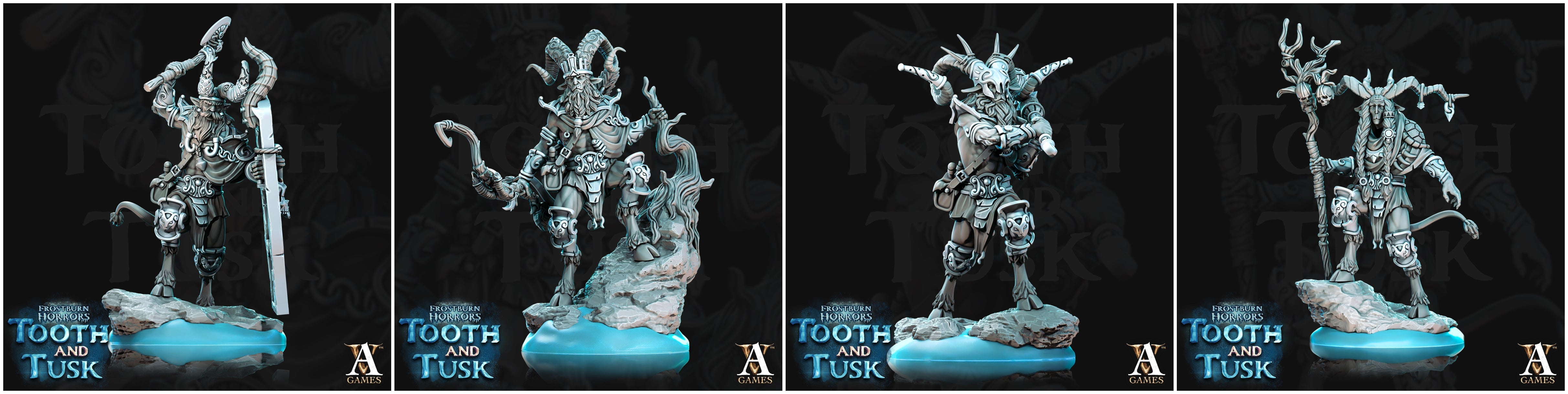 3D Printed Archvillain Games Frostburn Horrors Tooth and Tusk - Ovis 28mm 32mm D&D (Online Only)