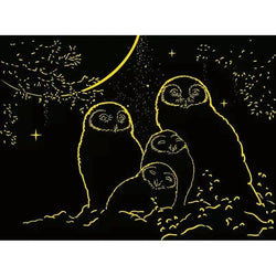 Owls in Moonlight 500 Piece Glow in the Dark Jigsaw Puzzle Ravensburger