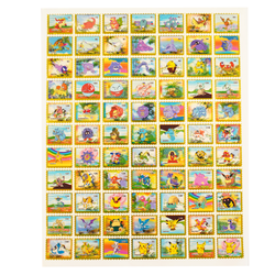 Pokemon Stamp Sticker Sheet (2000) - 77 Stickers (ONLINE ORDER ONLY)