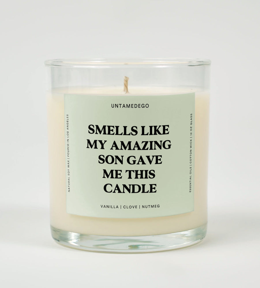 Smells Like My Amazing Son Gave Me This Candle Glass Candle (ONLINE ORDER ONLY)