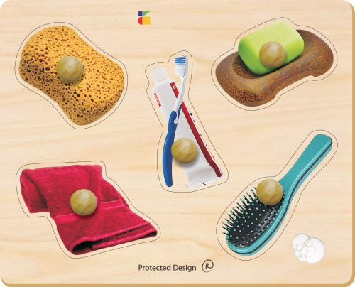 Toddler Puzzle: Everyday Items Real Life Photos - Bath (ONLINE ORDER ONLY)