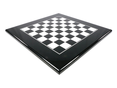 Chess Board - Black & White Lacquered Wooden Chess Board (ONLINE ORDER ONLY)