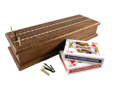 Cribbage - Inlaid Cribbage Box with Cards (ONLINE ORDER ONLY)