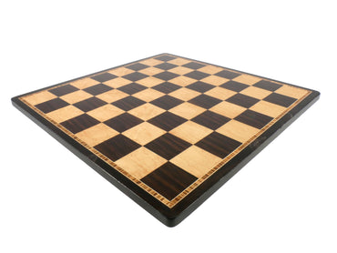 Chess Board - 17" Ebony & Birdseye Maple Chess Board (ONLINE ORDER ONLY)