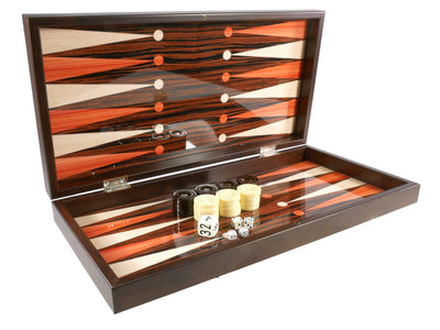 Backgammon- 15" Simple Wood Grain Backgammon Set (ONLINE ORDER ONLY)