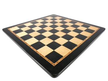 Chess Board - 21" Ebony & Birdseye Maple Chess Board (ONLINE ORDER ONLY)