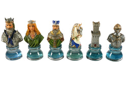 Chess Pieces - Resin - Camelot Busts On Acrylic Bases (ONLINE ORDER ONLY)