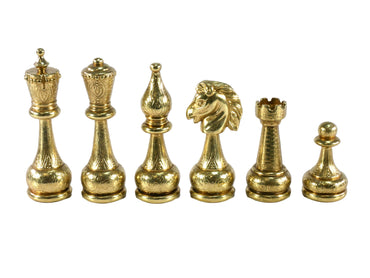 Chess Pieces - Large Staunton Style Metal Chess Pieces (ONLINE ORDER ONLY)