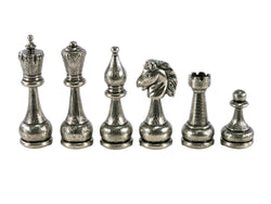 Chess Pieces - Large Staunton Style Metal Chess Pieces (ONLINE ORDER ONLY)