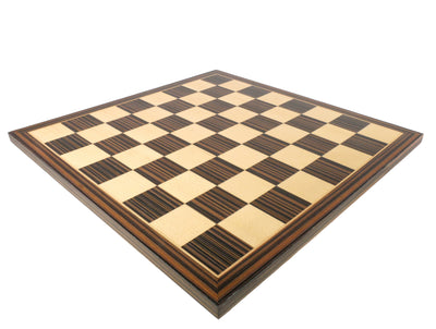 Chess Board - 14" Ebony & Maple Veneer Chess Board (ONLINE ORDER ONLY)