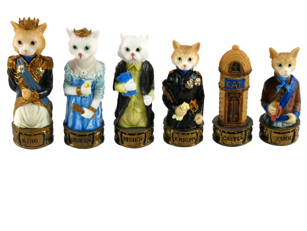 Chess Pieces - Cats & Dogs Resin Chess Pieces (ONLINE ORDER ONLY)
