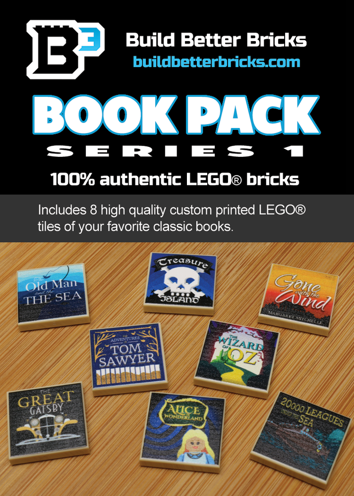 Classic Books Pack (Series 1) made using LEGO parts (Online Order Only)