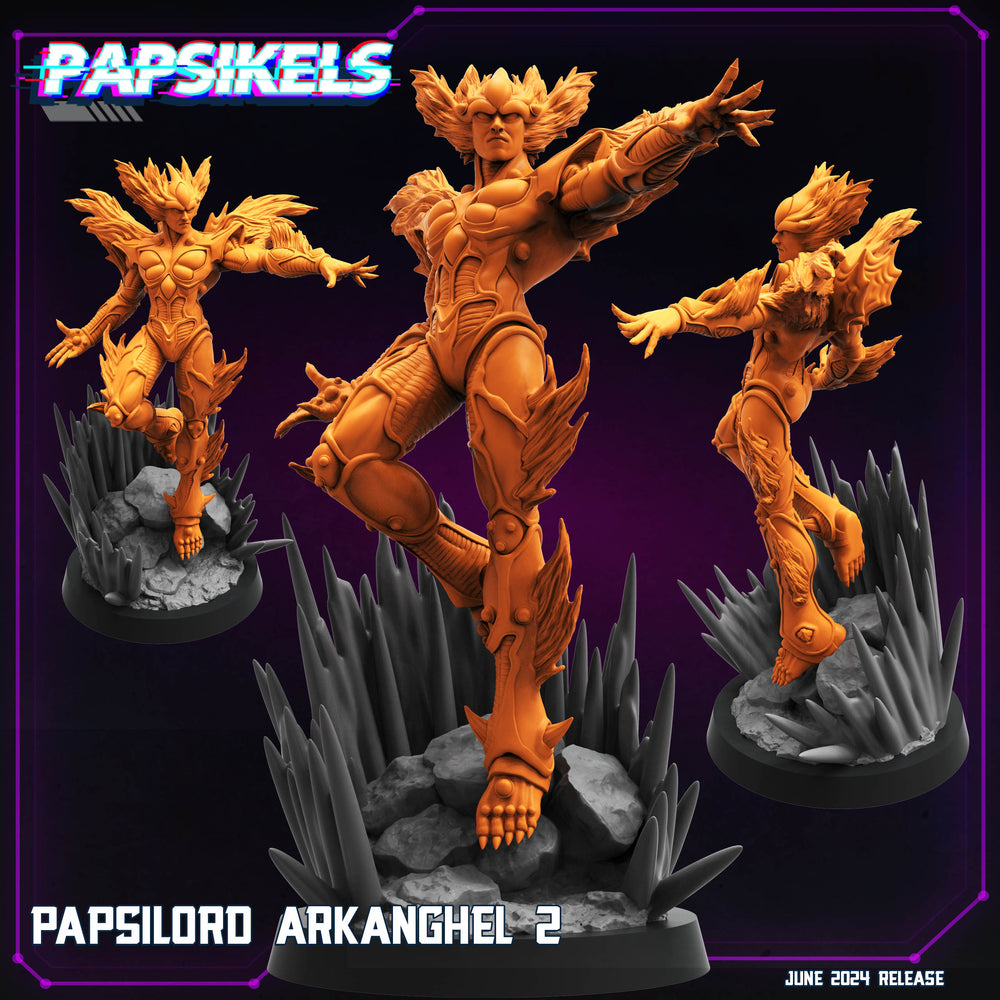 3D Printed Papsikels Papsilord Arkanghel Set JUNE 2024 TRIBES - CYBERPUNK 28mm 32mm (Online Only)