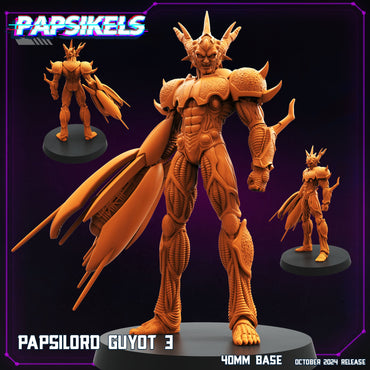 3D Printed Papsikels Papsilord Guyot Ver 3 October 2024 Cyberpunk 28mm 32mm (Online Only)