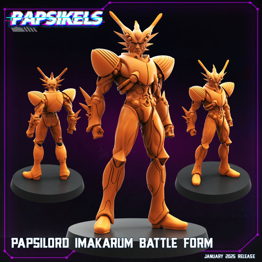 3D Printed Papsikels Papsilord Imakarum Battle Form January 2025 - Cyberpunk 28mm 32mm (Online Only)