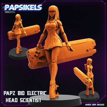 3D Printed Papsikels Papz Bio Electric Head Scientist Set 28mm 32mm (Online Only)