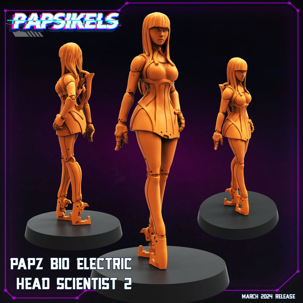 3D Printed Papsikels Papz Bio Electric Head Scientist Set 28mm 32mm (Online Only)