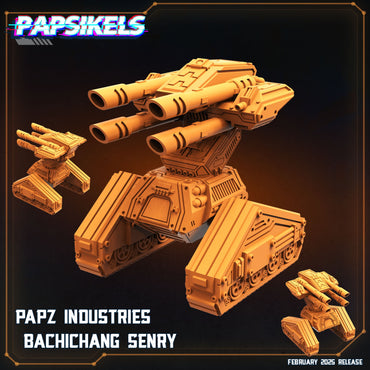 3D Printed Papsikels Papz Industries Bachichang Sentry February 2025 Scifi 28mm 32mm (Online Only)