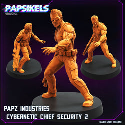 3D Printed Papsikels Papz Industries Cybernetic Chief Security Set 28mm 32mm (Online Only)