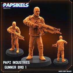 3D Printed Papsikels Papz Industries Gunner Bros Set 1 MARCH 2025 SCIFI 28mm 32mm (Online Only)