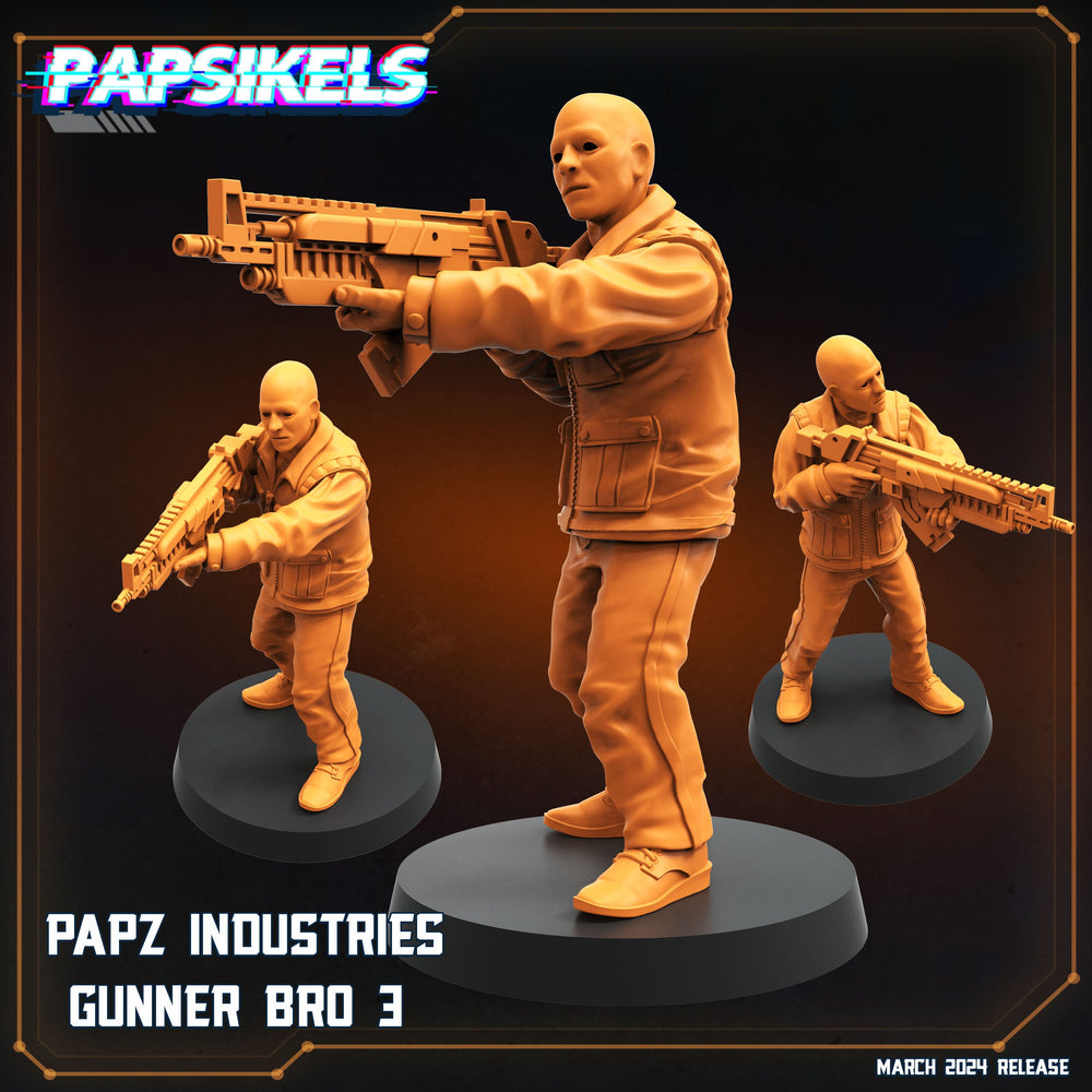 3D Printed Papsikels Papz Industries Gunner Bros Set 1 MARCH 2025 SCIFI 28mm 32mm (Online Only)