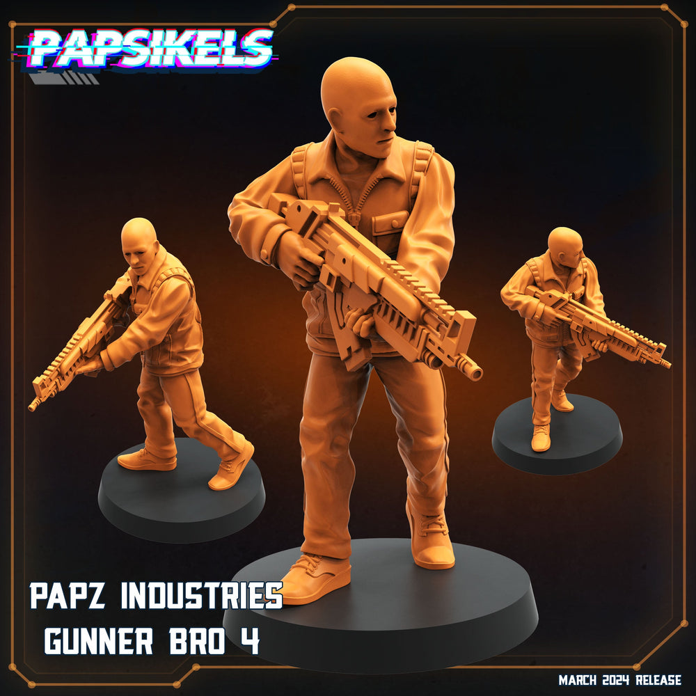 3D Printed Papsikels Papz Industries Gunner Bros Set 1 MARCH 2025 SCIFI 28mm 32mm (Online Only)