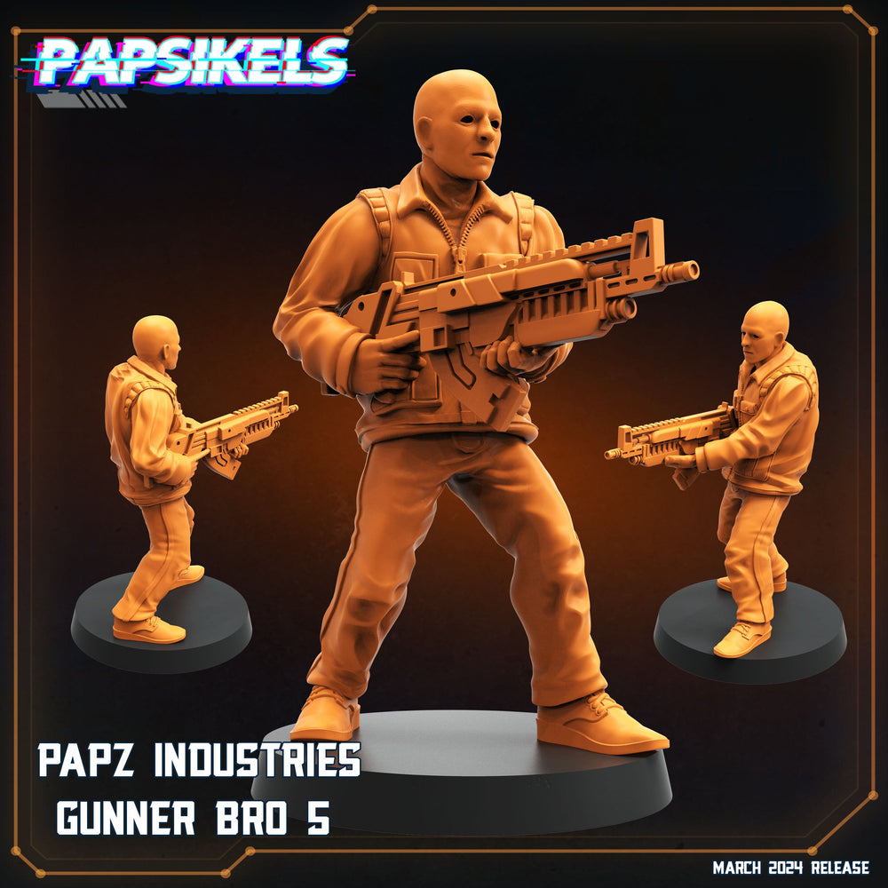 3D Printed Papsikels Papz Industries Gunner Bros Set 1 MARCH 2025 SCIFI 28mm 32mm (Online Only)