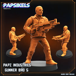 3D Printed Papsikels Papz Industries Gunner Bros Set 1 MARCH 2025 SCIFI 28mm 32mm (Online Only)