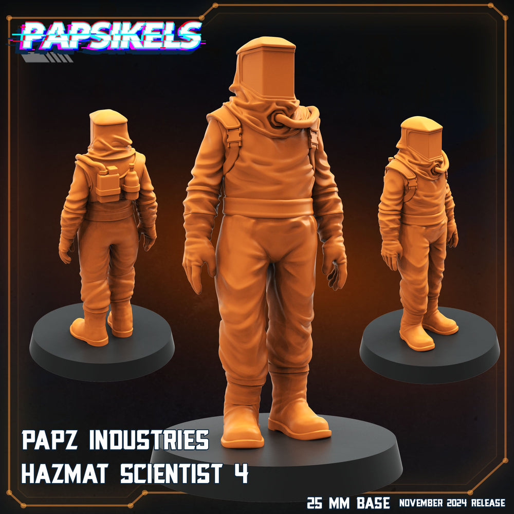 3D Printed Papsikels Papz Industries Hazmat Scientists Nov 2024 Scifi 28mm 32mm (Online Only)